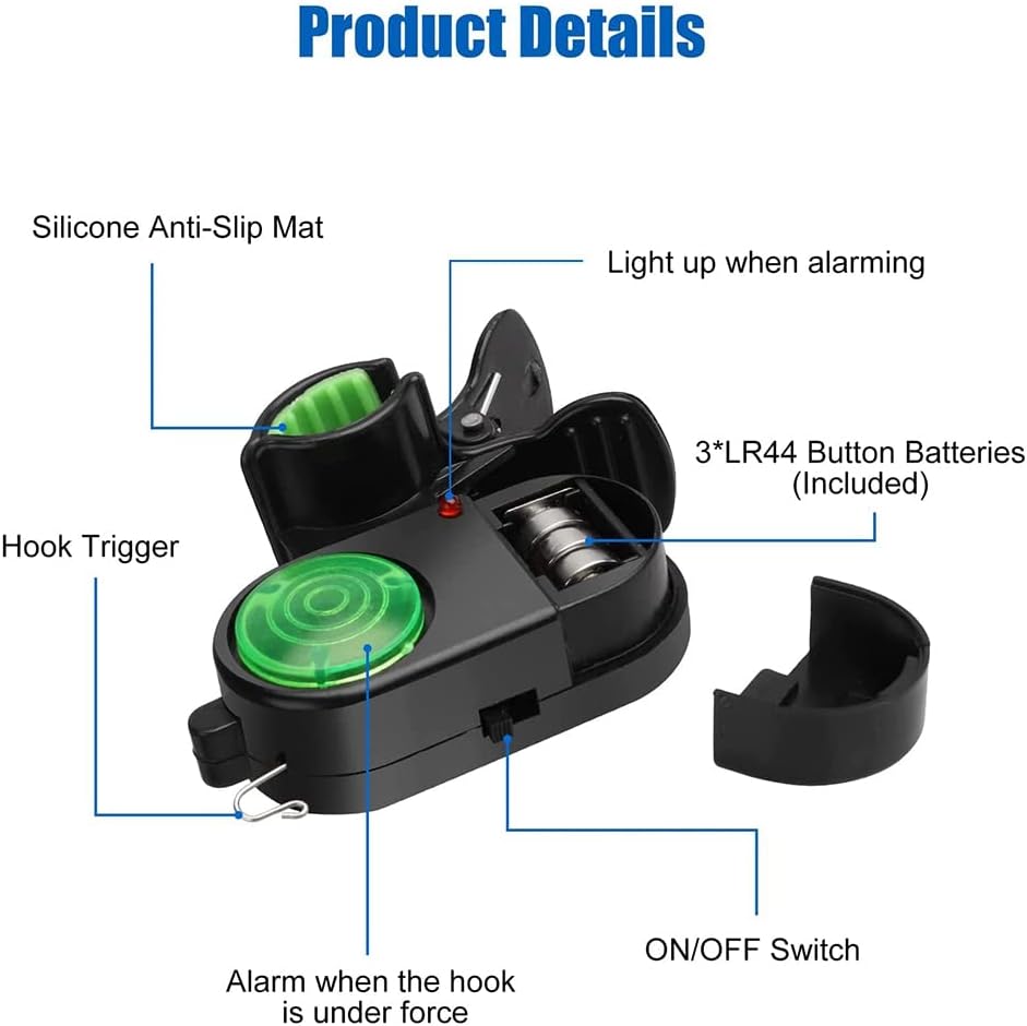 Fishing Alarm with LED Indicator and Adjustable Sensitivity