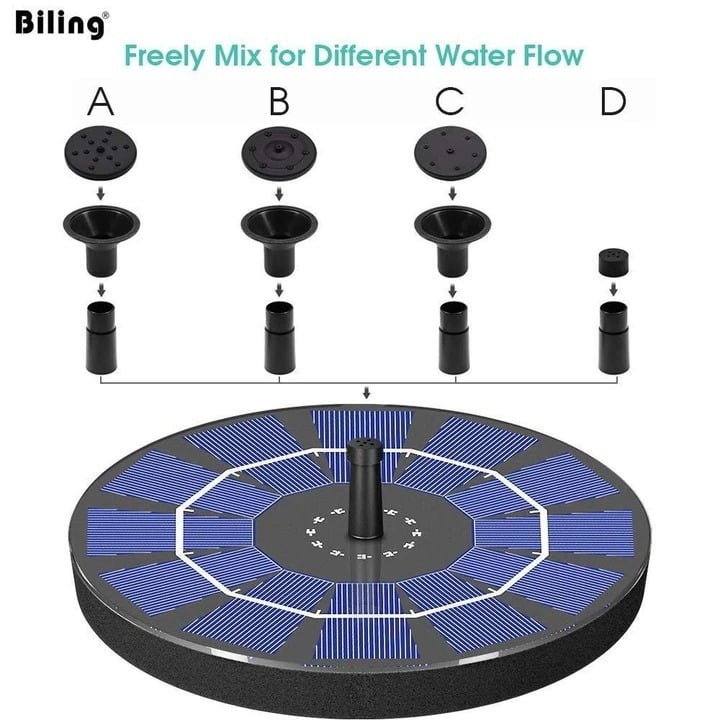 LAST DAY 49% OFF🔥Solar-Powered Bird Fountain Kit