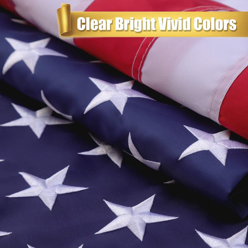 Best Embroidered Stars American Flags