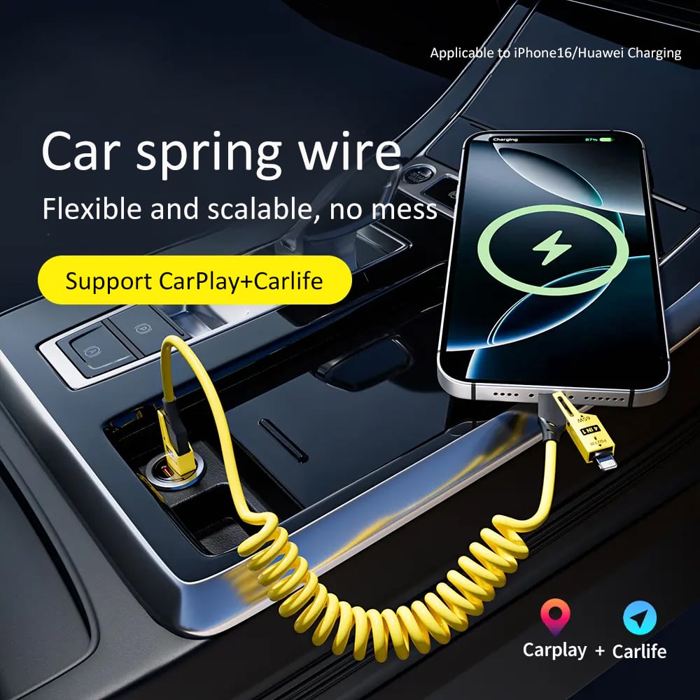 🔥Christmas Hot Sale-🔥4 in 1 Spring Fast Charging Cable
