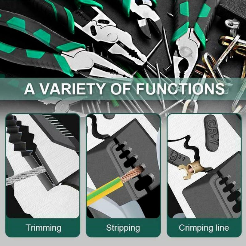 Heavy-Duty CR-V Alloy Pliers Set