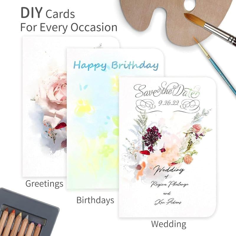 🌈Blank Watercolor Cards and Envelopes