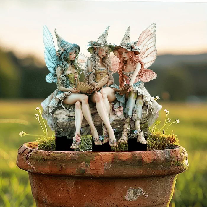 🧚Bohemian Fairy Flower Pot Decoration