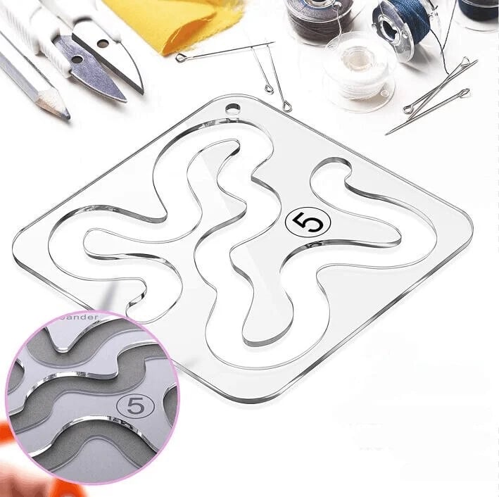 Free-Motion Garment Ruler Set (11 PCS)+ Foot attachment