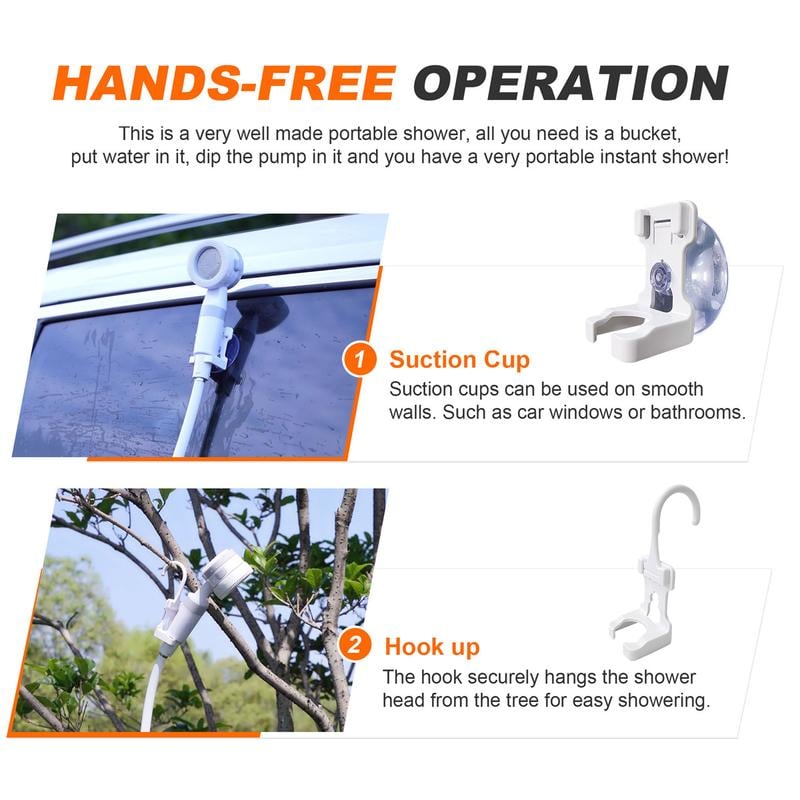 đ„ Portable Camping Shower Outdoor Camp Shower Pump
