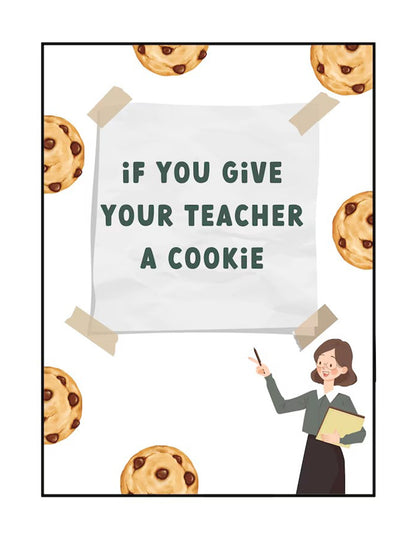 "IF YOU GIVE YOUR TEACHER A COOKIE"🍪📚 Christma Gift Book