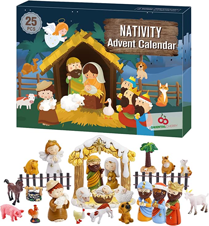 (🎄Christmas Pre-Sale🔥)24 Days of Nativity Scene Advent Calendar