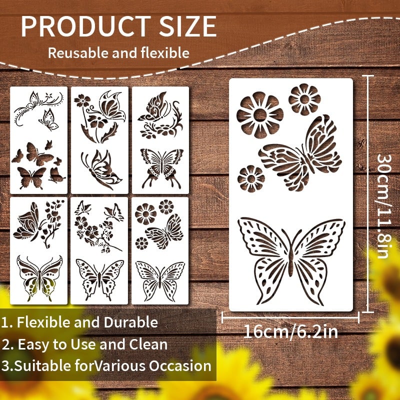 (🎅EARLY CHRISTMAS SALE-49% OFF) Garden Fence Large Flower Stencils🌻DIY Decoration