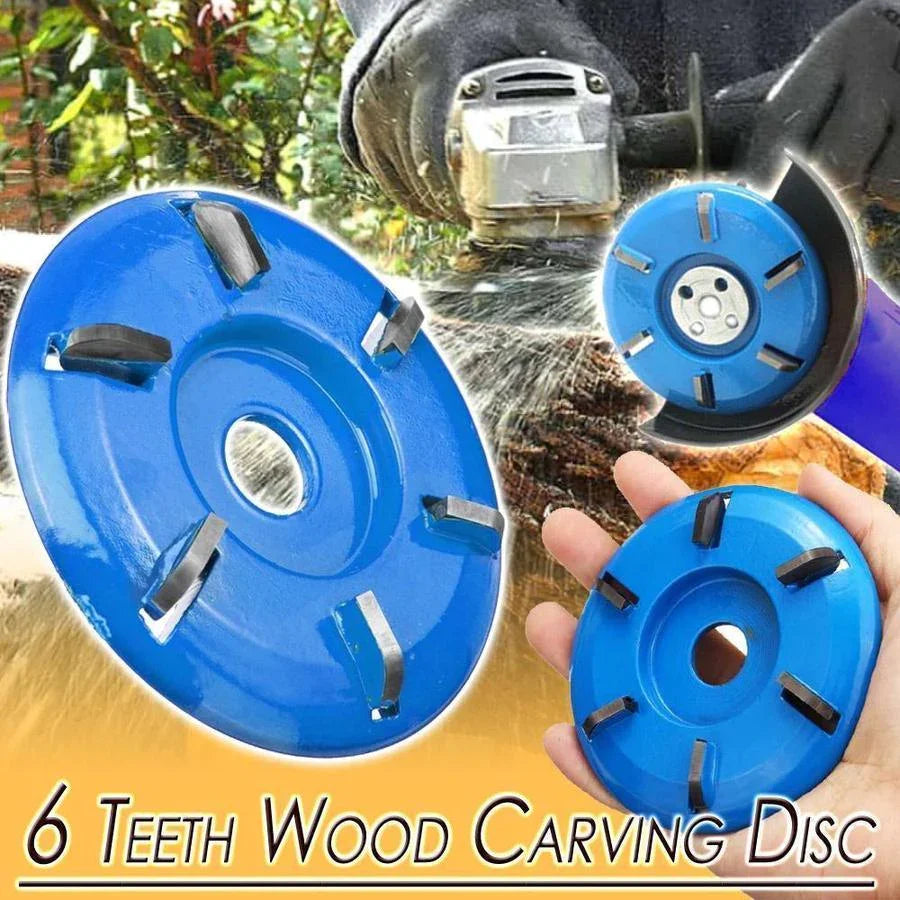 (🎁Christmas Hot Sale-30% OFF) 6 Teeth Wood Carving Disc