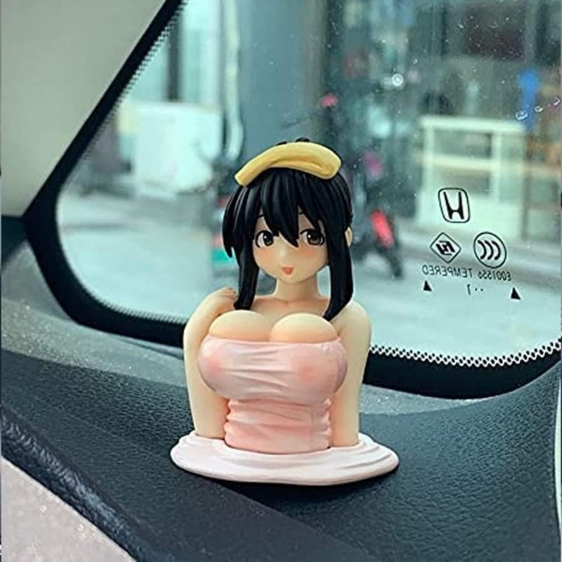 JiggleChic Anime Hot Spring Bobblehead Dashboard Decoration