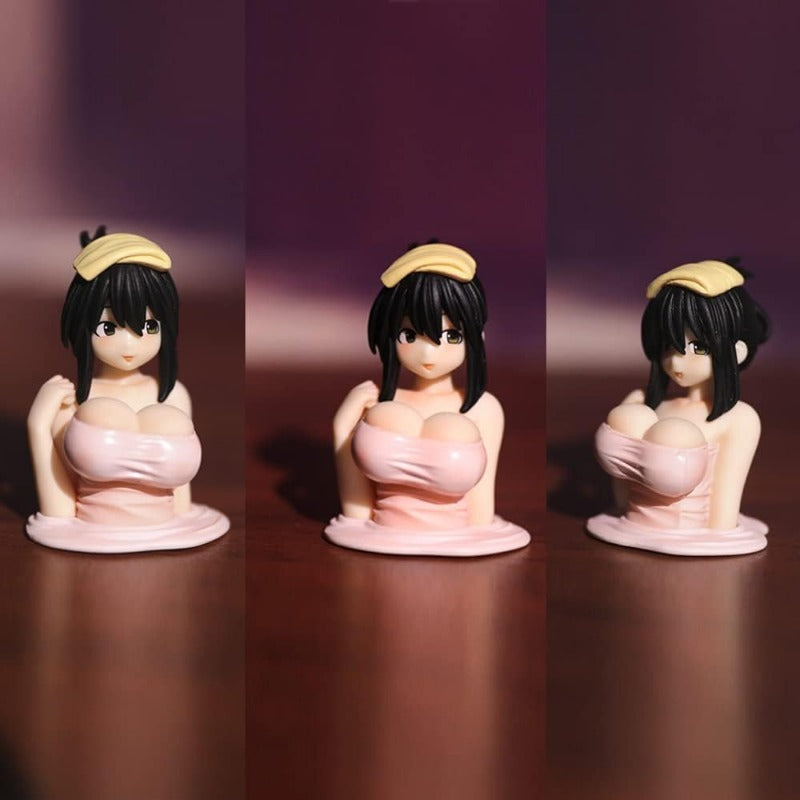 JiggleChic Anime Hot Spring Bobblehead Dashboard Decoration