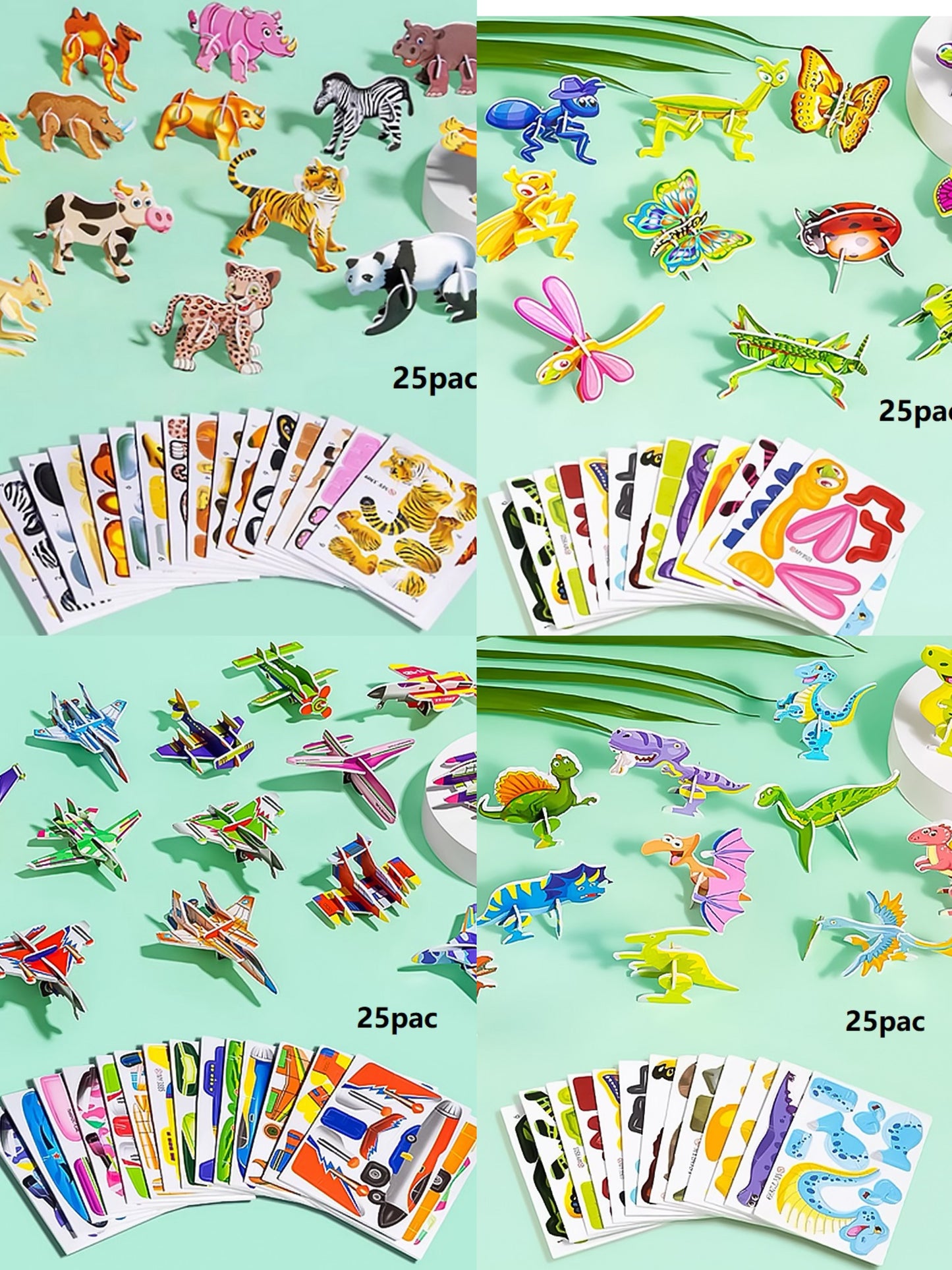 (🔥 🎁Hot Sale🎁 59% OFF)DIY Animal Insect 3D Cartoon Puzzle🧩