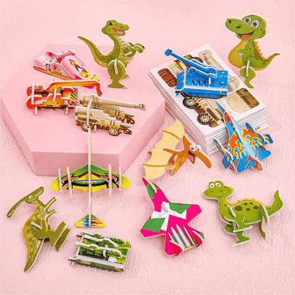 (🔥 🎁Hot Sale🎁 59% OFF)DIY Animal Insect 3D Cartoon Puzzle🧩