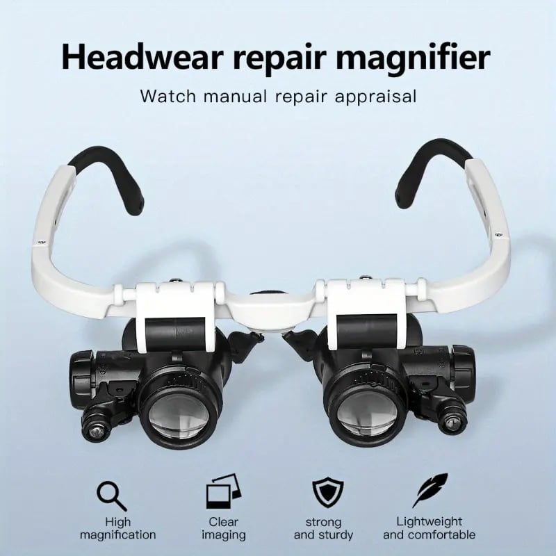 ⚡️Last day - 49% OFF⚡️Eptchn LED Glasses Magnifier 8x 15x 23x