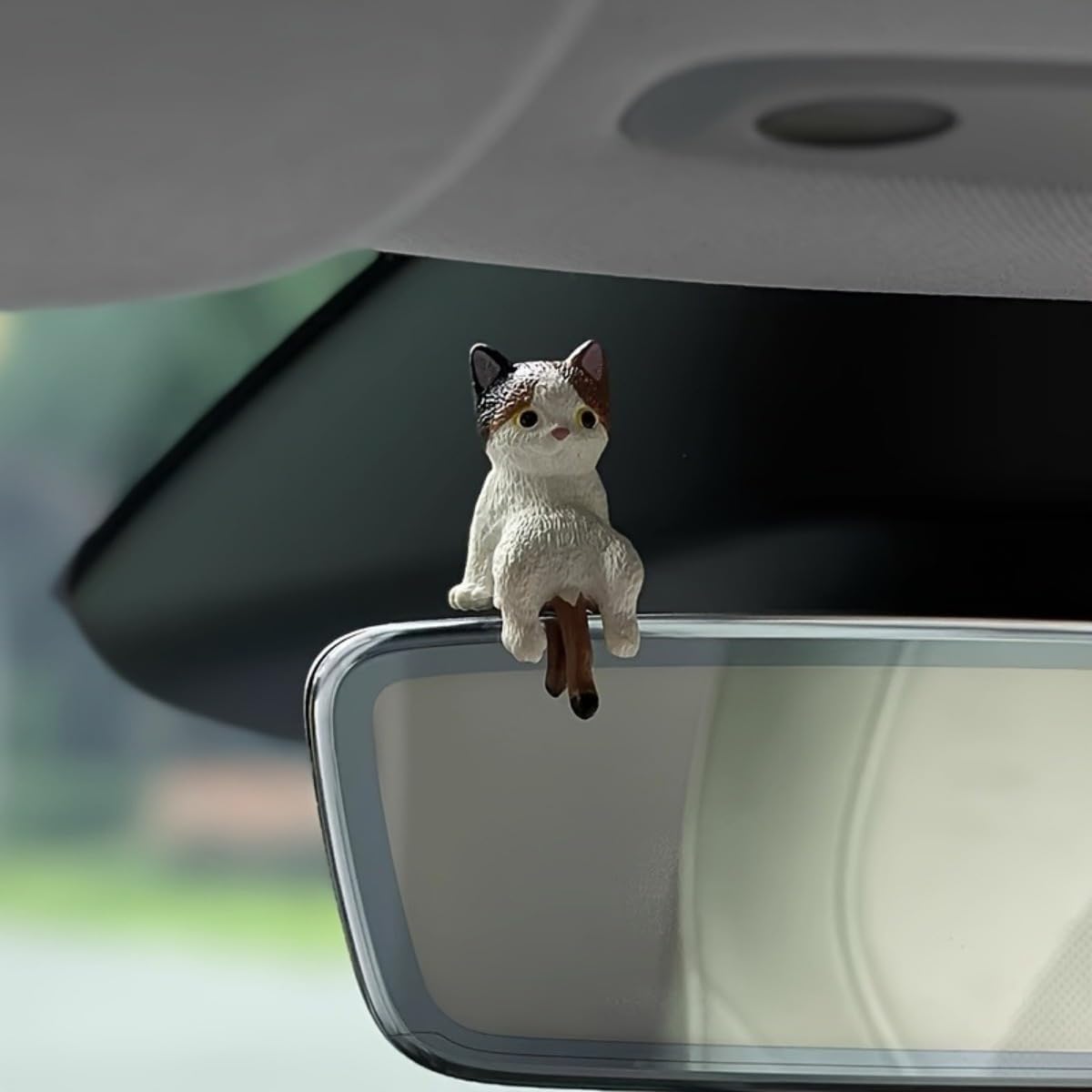 Cute Cat-Themed Car Decoration Set