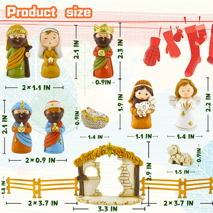 (🎄Christmas Pre-Sale🔥)24 Days of Nativity Scene Advent Calendar