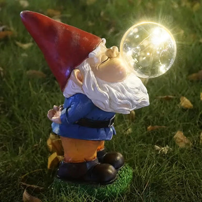 (🔥HOT SALE NOW 49% OFF) - Hilarious Gnome Blowing A Bubble Garden Statue