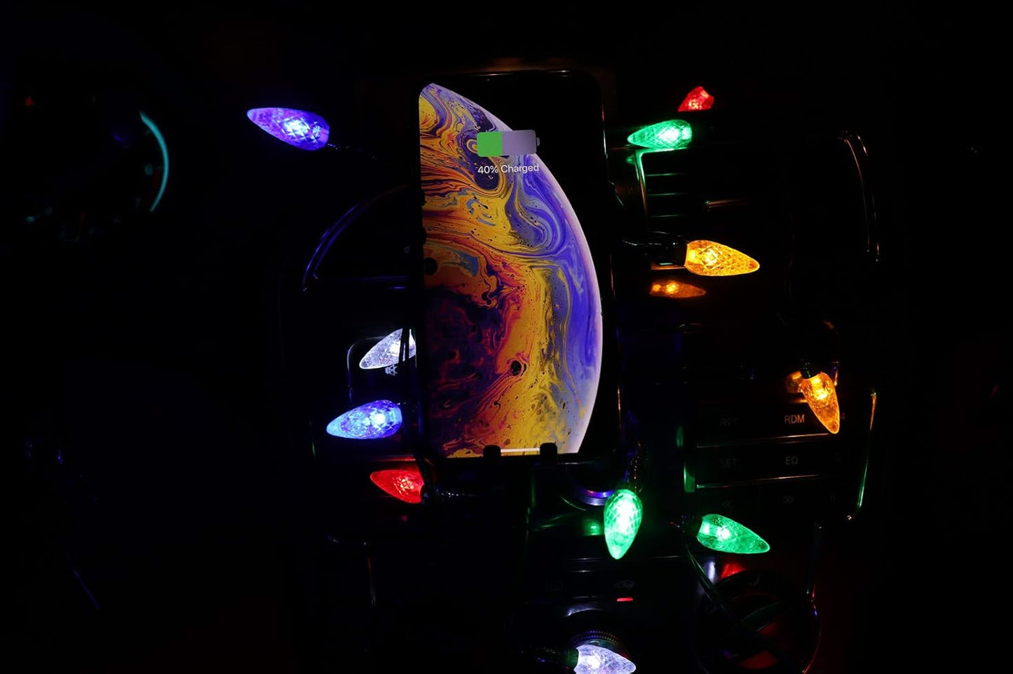 Festive LED Christmas Lights Charging Cable