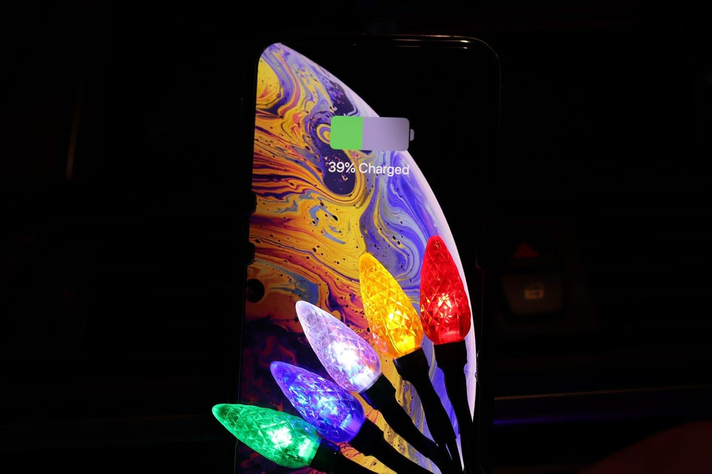 Festive LED Christmas Lights Charging Cable