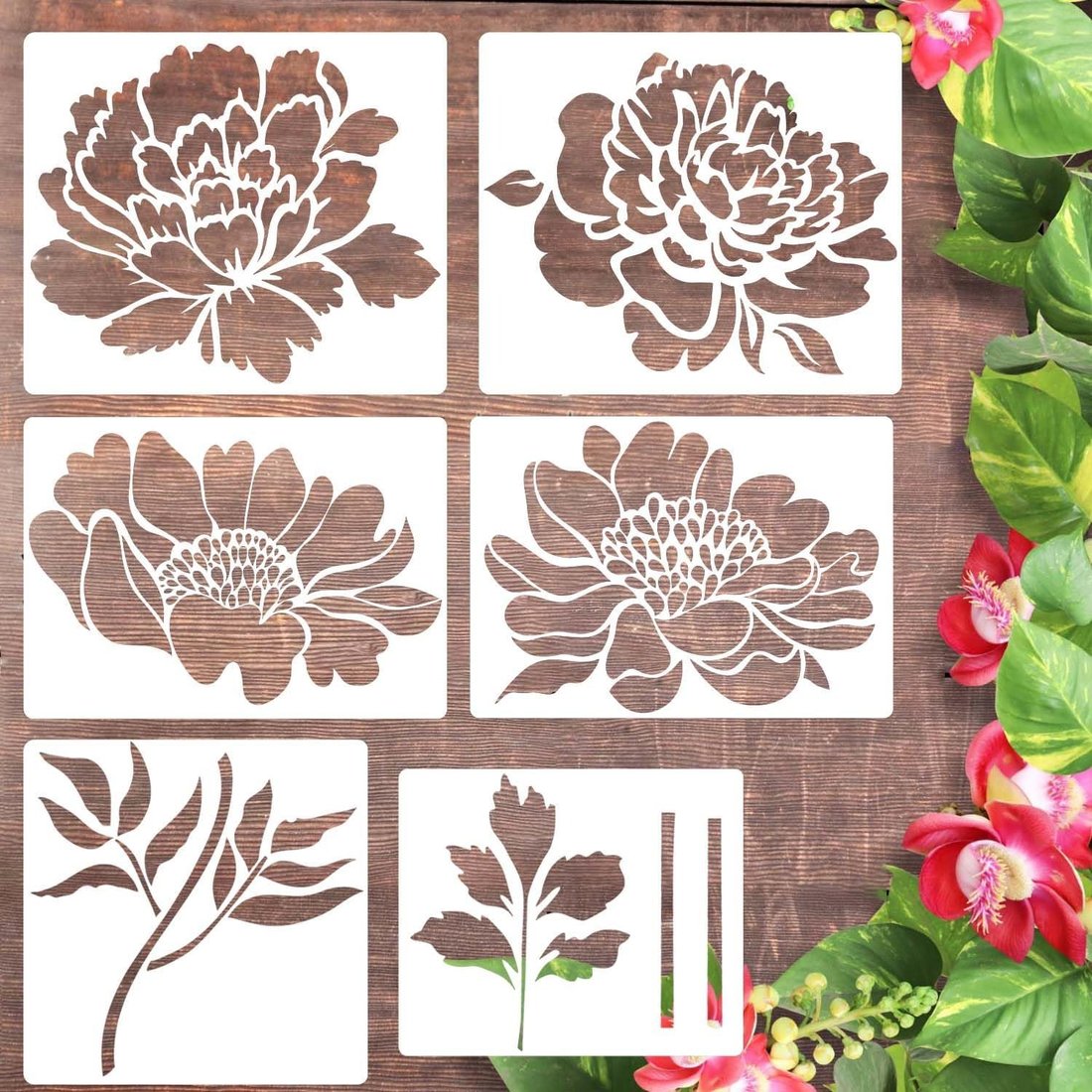 (🎅EARLY CHRISTMAS SALE-49% OFF) Garden Fence Large Flower Stencils🌻DIY Decoration