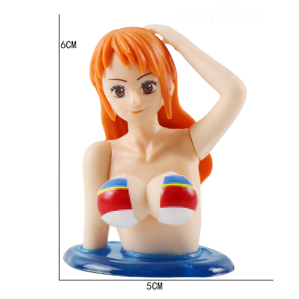 JiggleChic Anime Hot Spring Bobblehead Dashboard Decoration