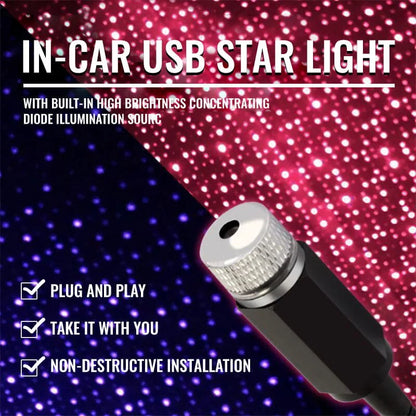 (🔥2024 Hot Sale🔥49% OFF) - USB LIGHT CAR STAR PROJECTOR✨✨