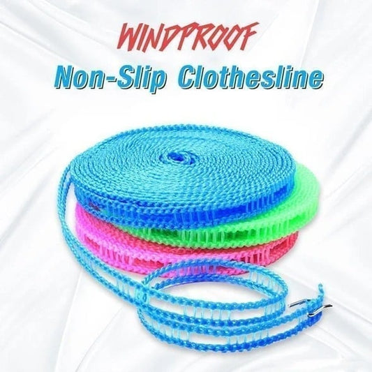 (🔥HOT SALE NOW - 48% OFF)Windproof Non-Slip Clothesline(32 ft)