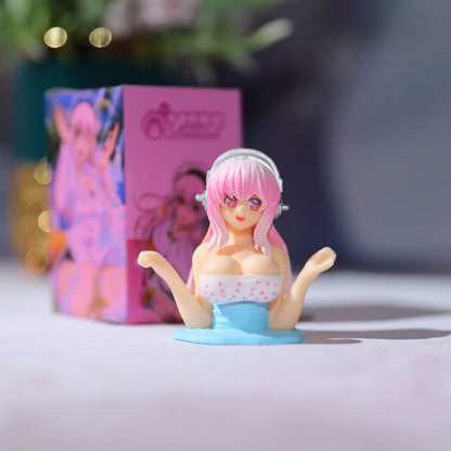 JiggleChic Anime Hot Spring Bobblehead Dashboard Decoration