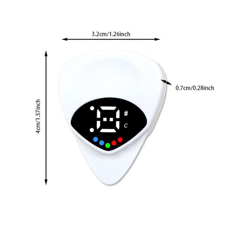 2-in-1 Digital Guitar Tuner & Pick