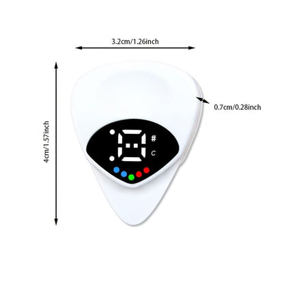 2-in-1 Digital Guitar Tuner & Pick