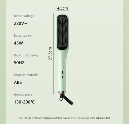 Pro Steam Straightener Brush-Ultimate Hair Hydration and 3X Faster Straightening