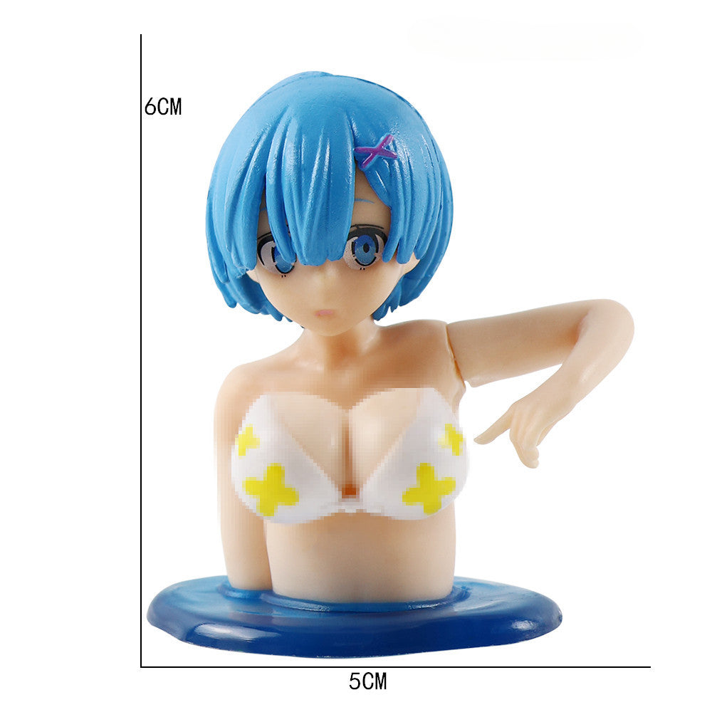 JiggleChic Anime Hot Spring Bobblehead Dashboard Decoration