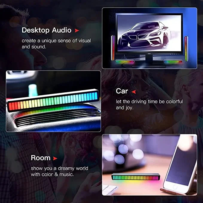 (🔥49% OFF)Wireless Sound Activated RGB Light Bar-👍