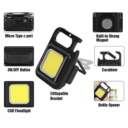 (🎅CHRISTMAS HOT SALE-49% OFF) COB Keychain Work Light--BUY MORE SAVE MORE