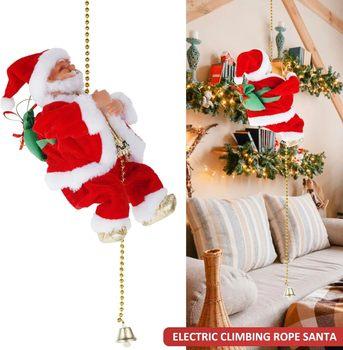 (🔥2024 BEST GIFT TO FAMILY🔥)Electric Climbing Santa Claus Musical Toys