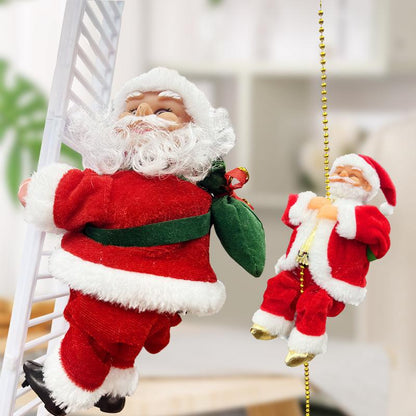 (🔥2024 BEST GIFT TO FAMILY🔥)Electric Climbing Santa Claus Musical Toys