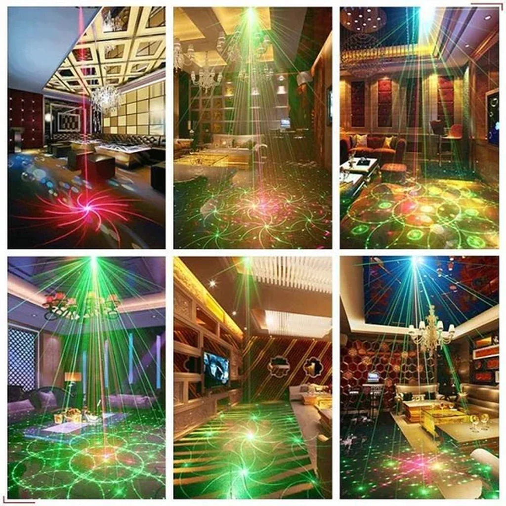 (🔥BEST GIFT FOR FAMILY🔥)Stage Laser Light Sound Activated LED Projector Party Light💃-👍Buy 2 Save 15%