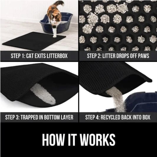 (🎅EARLY CHRISTMAS SALE-49% OFF) Non-Slip Cat Litter Mat (BUY 2 GET EXTRA 10% OFF)