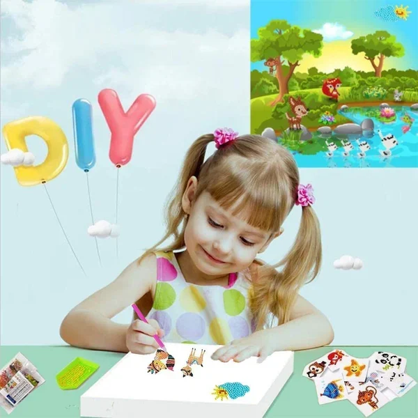 (🔥 🎁2024 New Year Hot Sale🎁 59% OFF)DIY children's free stick cartoon diamond painting