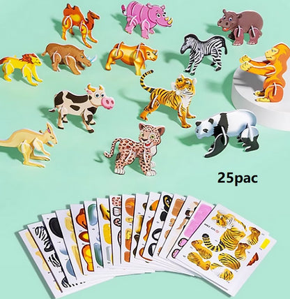 (🔥 🎁Hot Sale🎁 59% OFF)DIY Animal Insect 3D Cartoon Puzzle🧩