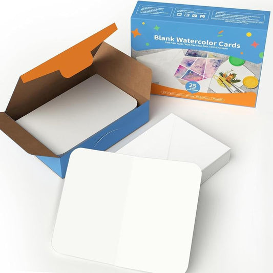 🌈Blank Watercolor Cards and Envelopes