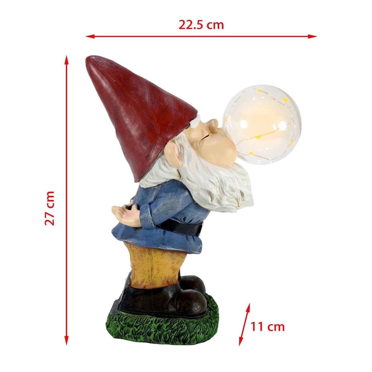 (🔥HOT SALE NOW 49% OFF) - Hilarious Gnome Blowing A Bubble Garden Statue